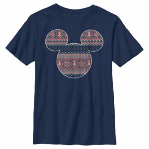 Boy’s Mickey & Friends Christmas Print T-Shirt