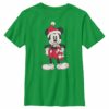 Boy’s Mickey & Friends Christmas Santa Hat Mickey T-Shirt