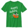Boy’s Mickey & Friends Happy Holiday Sled T-Shirt