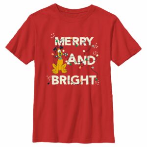 Boy’s Mickey & Friends Merry and Bright Pluto T-Shirt