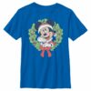 Boy’s Mickey & Friends Mickey Mouse Christmas Wreath T-Shirt