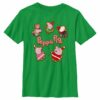 Boy’s Peppa Pig Christmas Gingerbread Cookie Characters T-Shirt