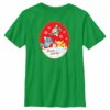 Boy’s Pokemon Christmas Happy Holidays Patch T-Shirt