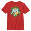 Boy’s Pokemon Pikachu and Eevee Happy Holidays T-Shirt