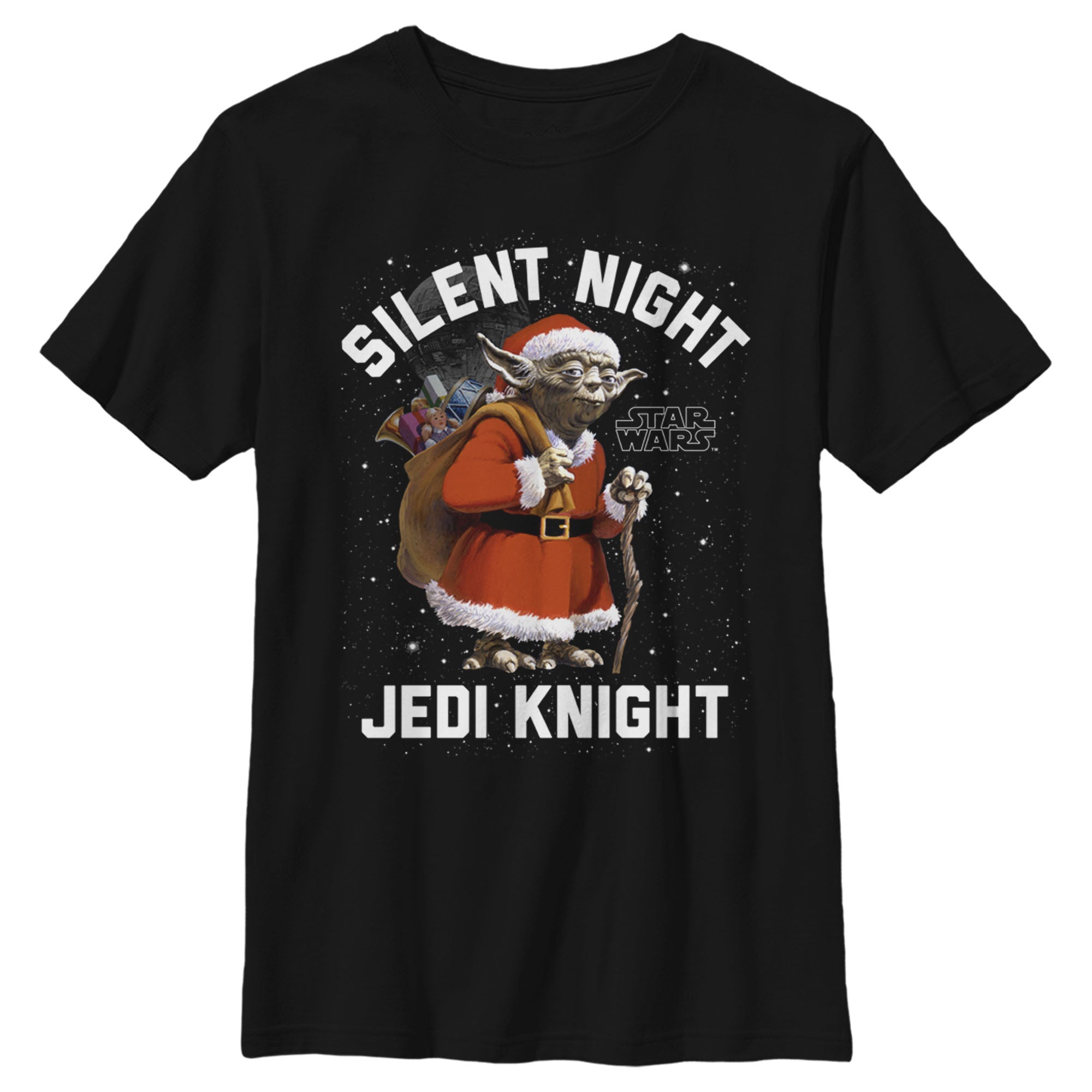 Boy's Star Wars Christmas Stanta Yoda T-Shirt Boy's Star Wars Christmas Stanta Yoda T-Shirt