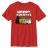 Boy’s Star Wars Happy Holidays Chibi Characters T-Shirt