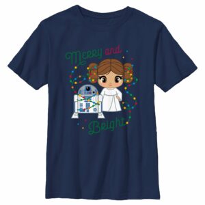 Boy’s Star Wars Merry Leia and R2-D2 T-Shirt