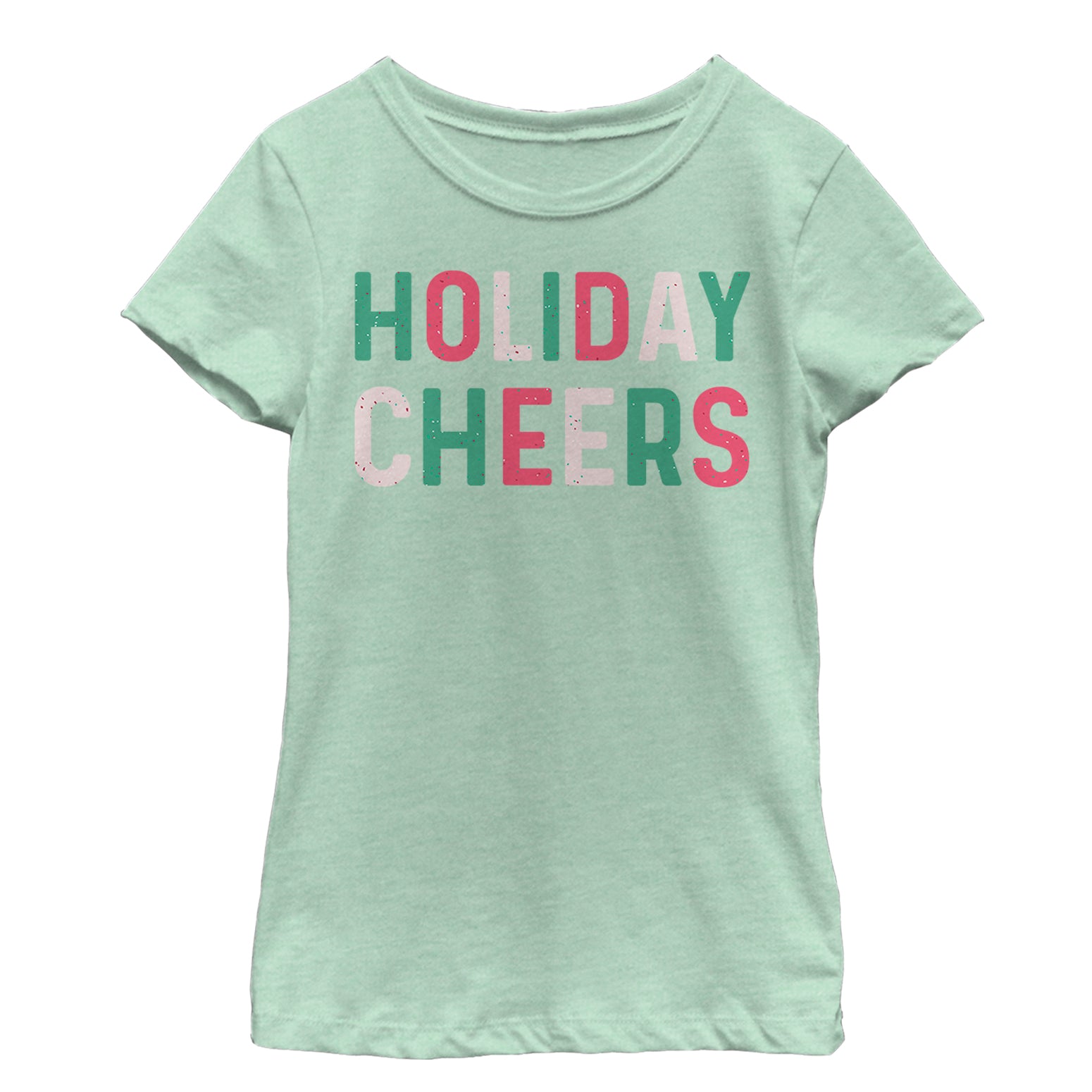 Girl's CHIN UP Christmas Holiday Cheers T-Shirt Girl's CHIN UP Christmas Holiday Cheers T-Shirt