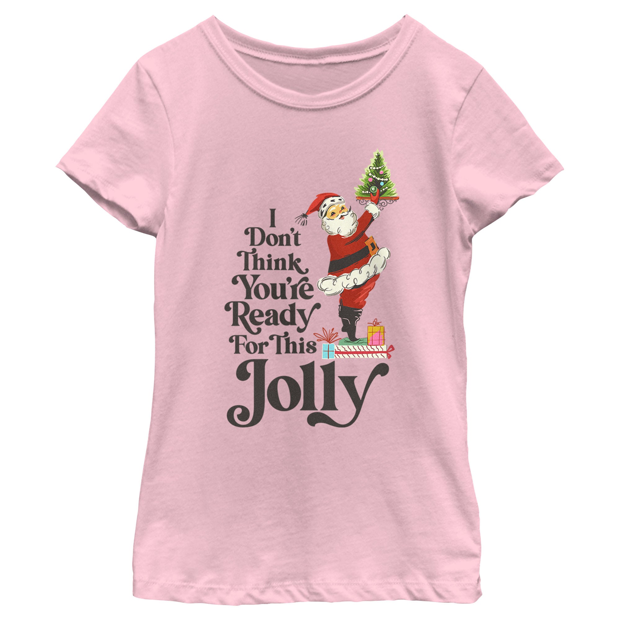 Girl's Lost Gods Santa You're Ready for This Jolly T-Shirt Girl's Lost Gods Santa You're Ready for This Jolly T-Shirt