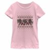Girl’s Lost Gods Ugly Christmas Dabbing Bigfoot T-Shirt