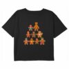 Girl’s Marvel Christmas Gingerbread Cookie Tree Avengers T-Shirt
