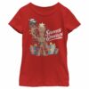 Girl’s Marvel Christmas Groot & Rocket Season Grooting T-Shirt