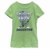 Girl’s Marvel Christmas Hulk Daughter Snow T-Shirt