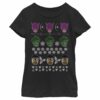 Girl’s Marvel Ugly Christmas Avengers T-Shirt