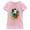 Girl’s Mickey & Friends Mickey Mouse Christmas Wreath T-Shirt