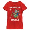 Girl’s Mickey & Friends Donald Duck The Halls T-Shirt