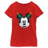 Girl’s Mickey & Friends Retro Christmas Tree Ears T-Shirt
