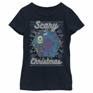 Girl’s Monsters Inc Christmas Scary Monsters T-Shirt
