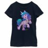 Girl’s My Little Pony A New Generation Izzy Moonbow Christmas Lights T-Shirt
