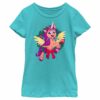 Girl’s My Little Pony A New Generation Sunny Starscout Christmas Wreath T-Shirt