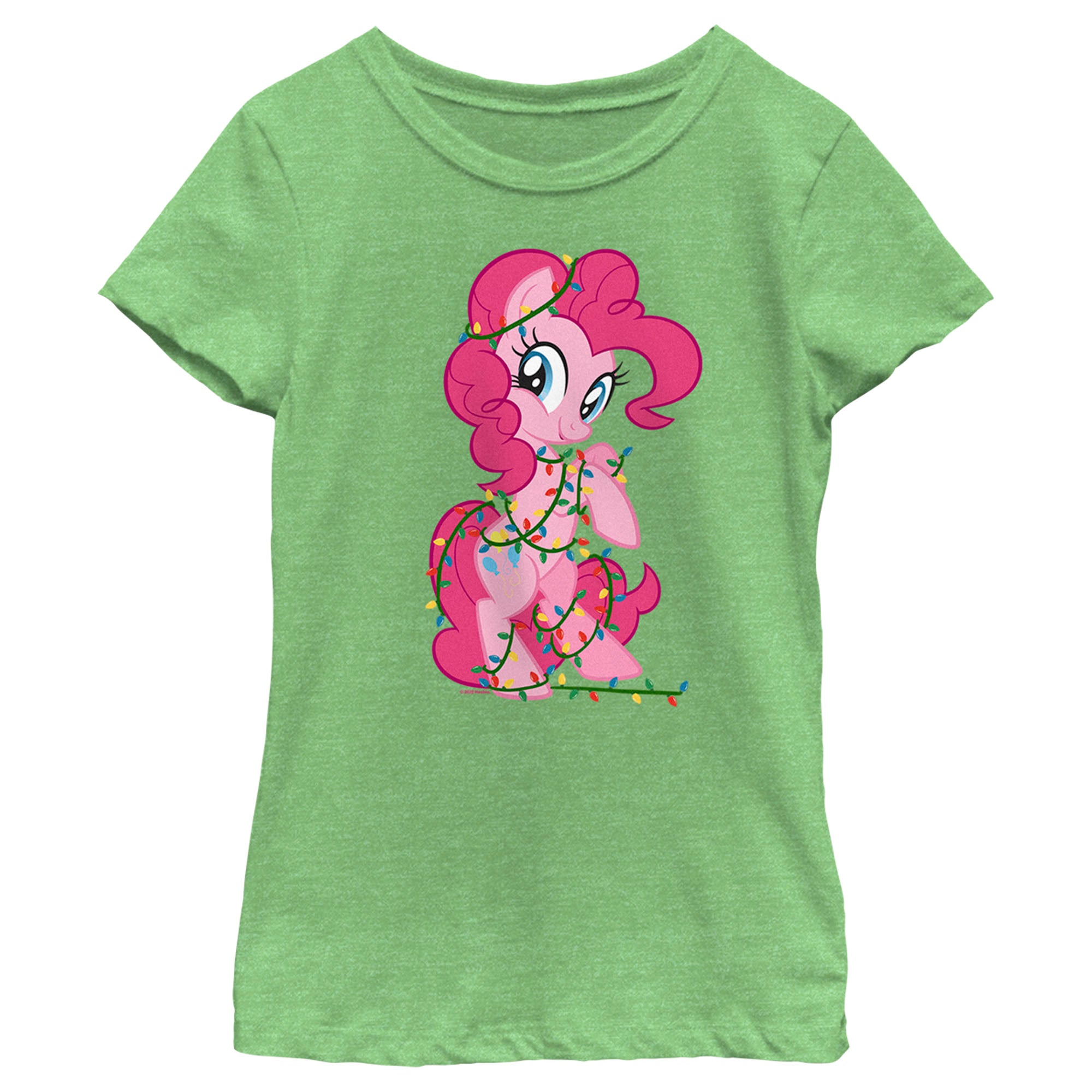 Girl's My Little Pony Friendship is Magic Pinkie Pie Christmas Lights T-Shirt Girl's My Little Pony Friendship is Magic Pinkie Pie Christmas Lights T-Shirt