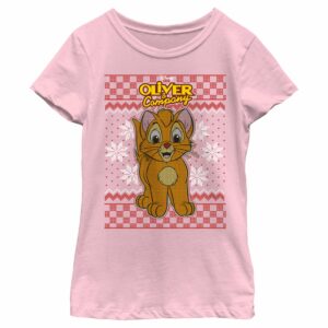 Girl’s Oliver & Company Christmas Oliver T-Shirt