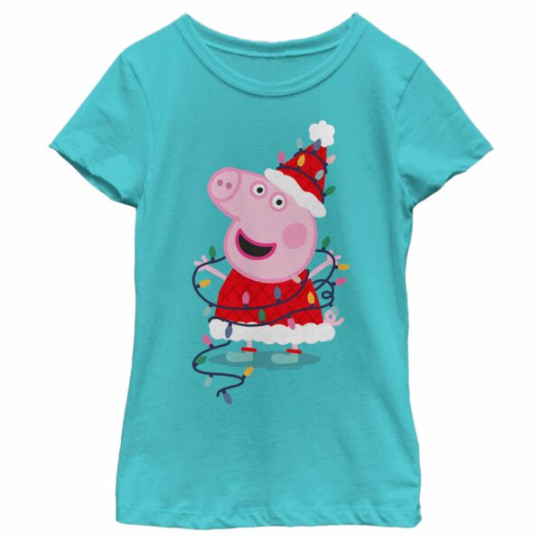 Girl’s Peppa Pig Christmas Lights T-Shirt