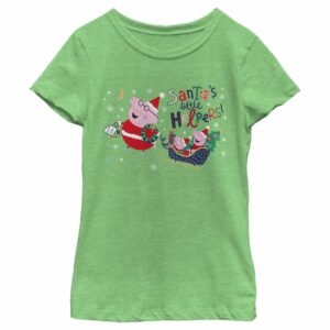 Girl’s Peppa Pig Christmas Santa’s Little Helpers T-Shirt