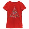 Girl’s Peppa Pig Christmas Tree Icons T-Shirt
