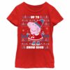 Girl’s Peppa Pig Christmas Up to Snow Good T-Shirt