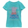 Girl’s Peppa Pig Distressed Christmas Sweater T-Shirt