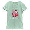 Girl’s Peppa Pig Family Happy Holidays T-Shirt