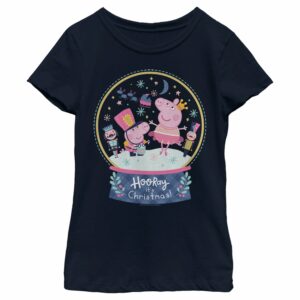 Girl’s Peppa Pig Hooray it’s Christmas T-Shirt