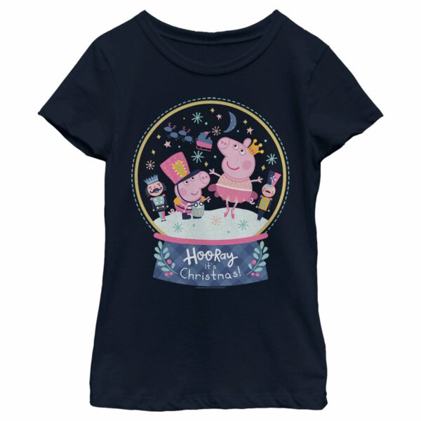 Girl’s Peppa Pig Hooray it’s Christmas T-Shirt