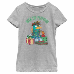 Girl’s Phineas & Ferb Deck the Platypus T-Shirt