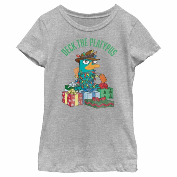 Girl’s Phineas & Ferb Deck the Platypus T-Shirt