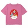 Girl’s Pokemon Christmas Happy Holidays Friends Patch T-Shirt