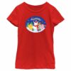 Girl’s Pokemon Christmas Happy Holidays Snowman T-Shirt