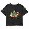 Girl’s Pokemon Christmas Tree Friends Characters T-Shirt