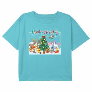 Girl’s Pokemon Happy Holidays Crew T-Shirt