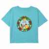 Girl’s Pokemon Pikachu and Eevee Happy Holidays T-Shirt
