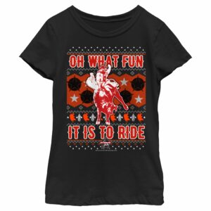 Girl’s Professional Bull Riders Oh What Fun it is to Ride Sweater Print T-Shirt