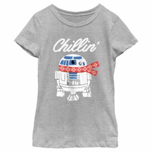 Girl’s Star Wars Christmas Chillin R2-D2 T-Shirt
