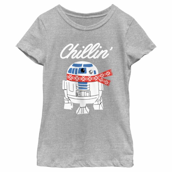 Girl’s Star Wars Christmas Chillin R2-D2 T-Shirt