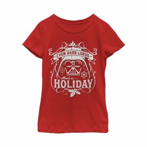Girl’s Star Wars Christmas Dark Lord Holiday T-Shirt