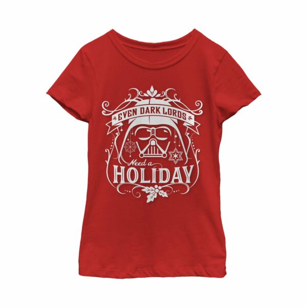 Girl’s Star Wars Christmas Dark Lord Holiday T-Shirt
