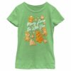 Girl’s Star Wars Christmas Gingerbread Cookies Merry Force Be With You T-Shirt