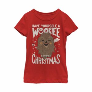 Girl’s Star Wars Christmas Have Yourself a Wookie T-Shirt