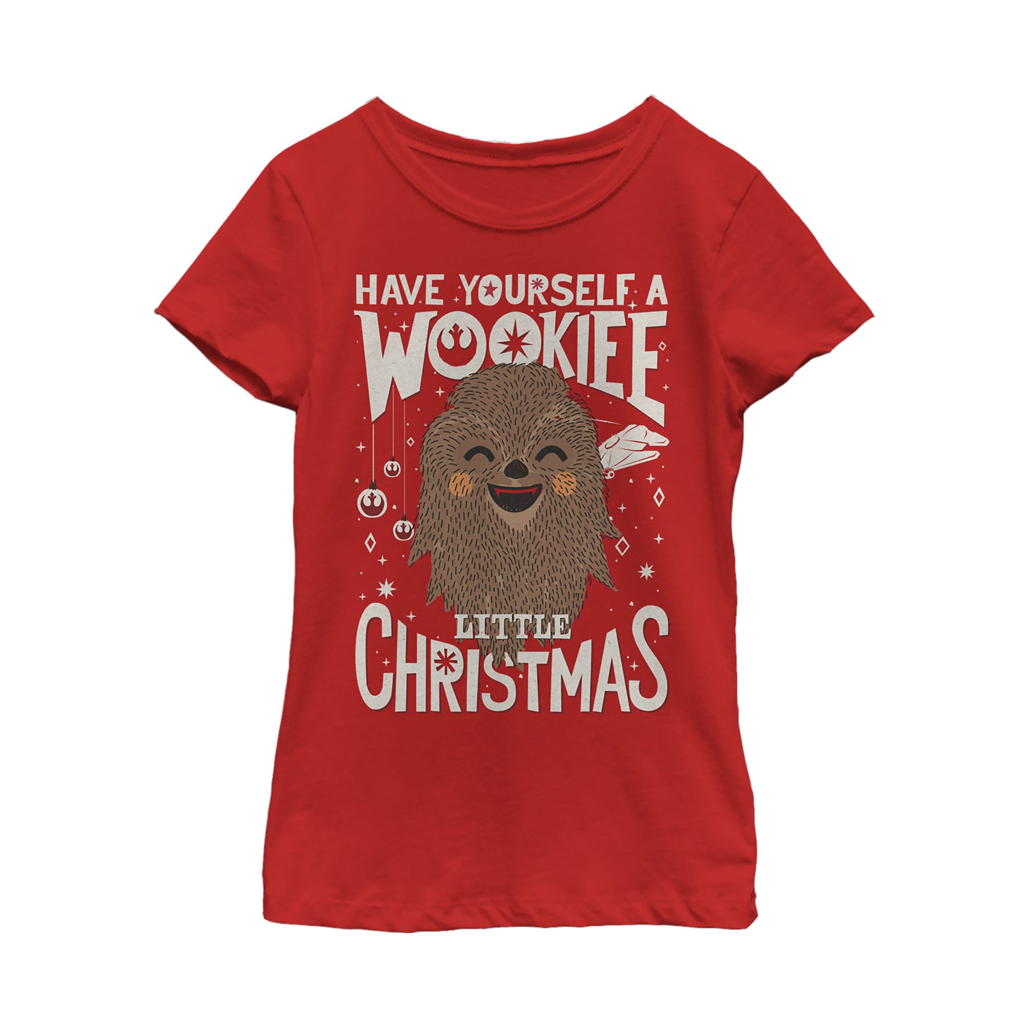 Girl's Star Wars Christmas Have Yourself a Wookie T-Shirt Girl's Star Wars Christmas Have Yourself a Wookie T-Shirt