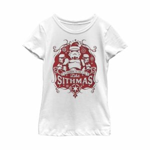 Girl’s Star Wars Christmas Looking Like Sithmas T-Shirt